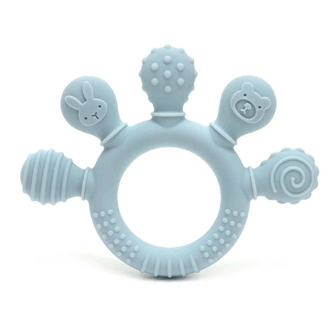 Erduo Silicone Baby Teether Anxiety Teething Toys 0 12 Months Chew Beads Sensory Gum Relief Soother
