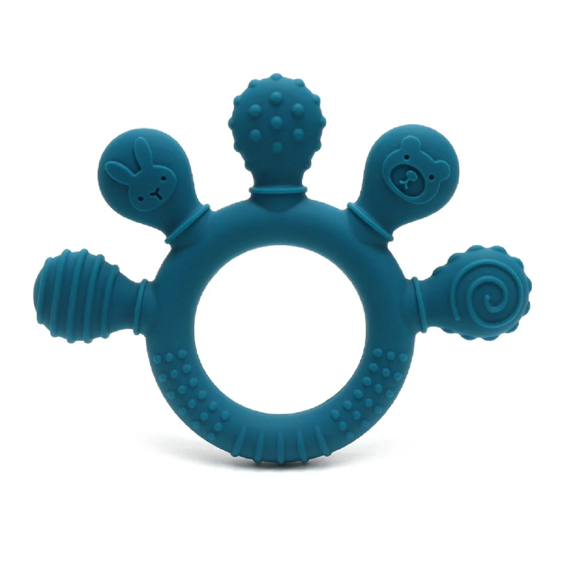 Erduo Silicone Baby Teether Anxiety Teething Toys 0 12 Months Chew Beads Sensory Gum Relief Soother