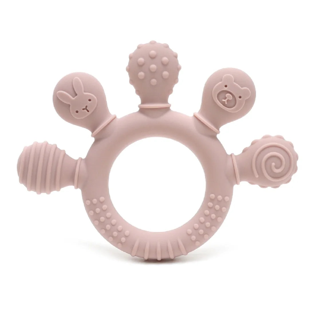 Erduo Silicone Baby Teether Anxiety Teething Toys 0 12 Months Chew Beads Sensory Gum Relief Soother