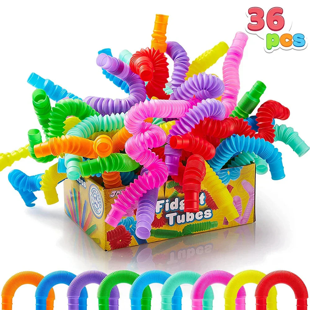 36-delige Pop Tubes – Fidget & Sensorisch Speelgoed