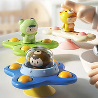 3Pcs/Set Baby Toys Suction Cup Spinner Toys for Toddlers Hand Fidget Sensory Toys Stress Relief Educational Rotating Rattles