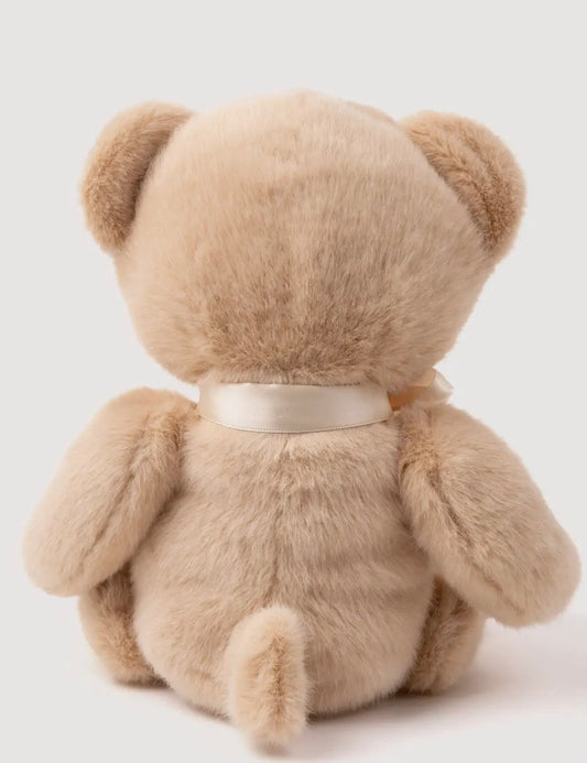 Pluche Teddybeer Bastian - achteraanzicht van de zachte lichtbeige vacht