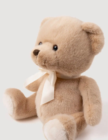 Pluche Teddybeer Bastian - zijaanzicht met lichtbeige pootjes