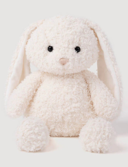 Vooraanzicht van de Retro Pals Konijn knuffel, zittend