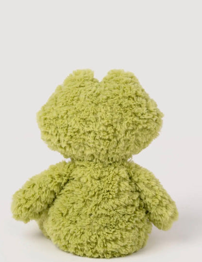 Achteraanzicht van de Retro Vrienden Kikker knuffel