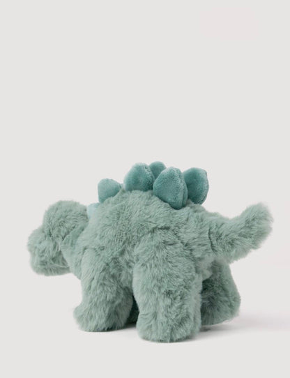 Achteraanzicht van de Pluche Stegosaurus knuffel met ruggenplaten en vier pootjes